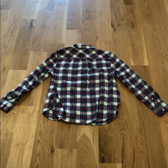 J CREW Plaid Flannel Button Up - Picture 3 of 3